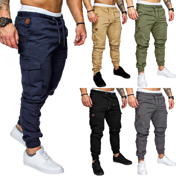 Joggers Pockets Elastic Long