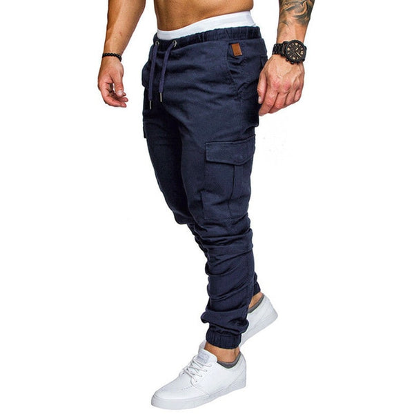 Joggers Pockets Elastic Long