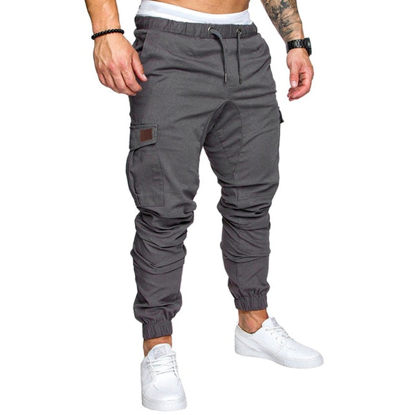 Joggers Pockets Elastic Long