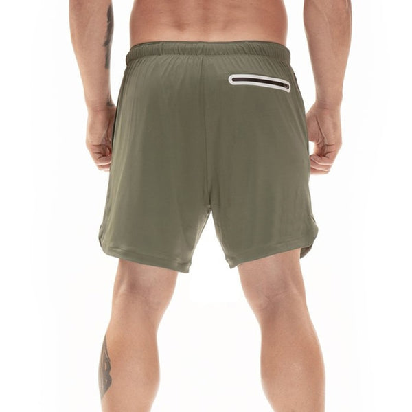 2 in 1 Running Shorts Jogging Fitness Training