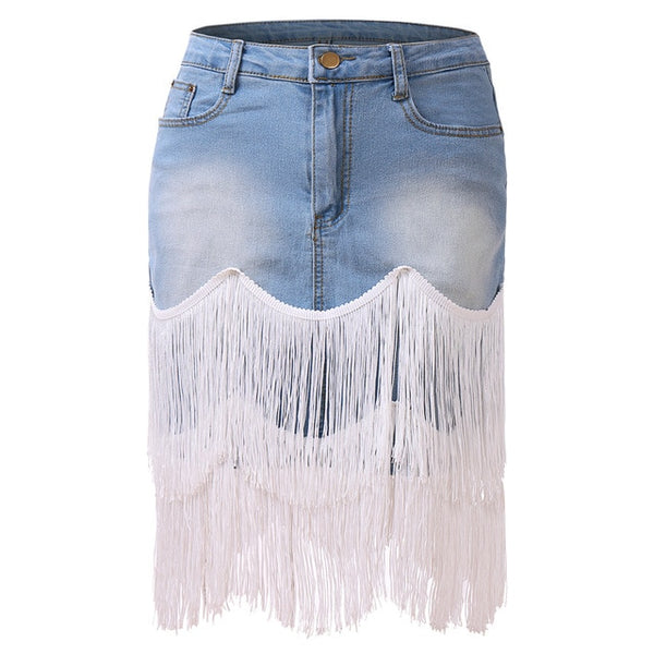 Sexy Bodycon Jeans Skirt