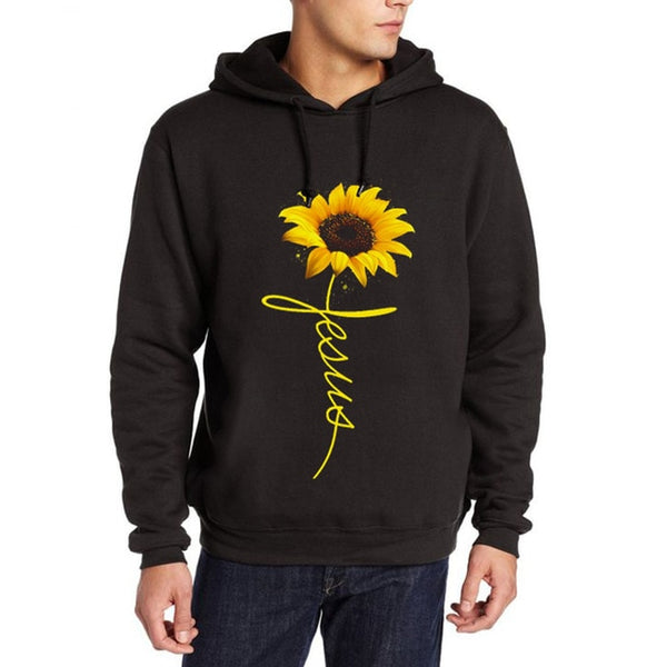 Sunflower Printed Hooded Sweatshirt
