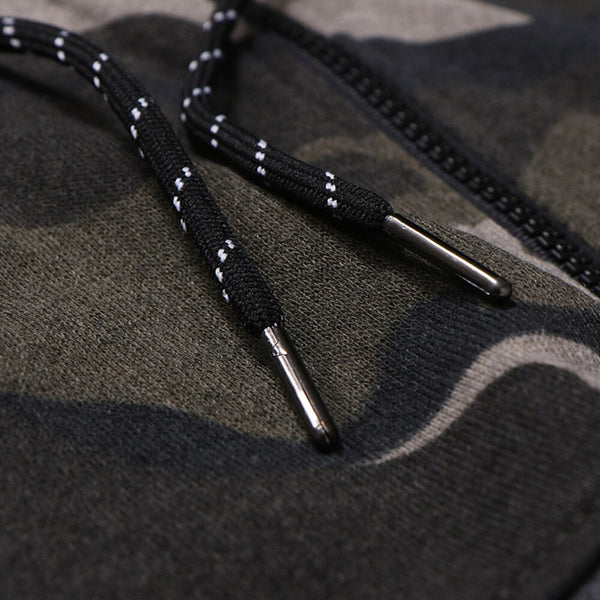 Zipper Camouflage Hooded